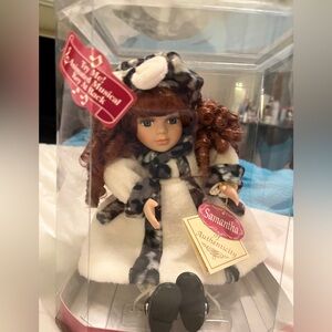 Samantha Musical Doll with White and Black Outfit